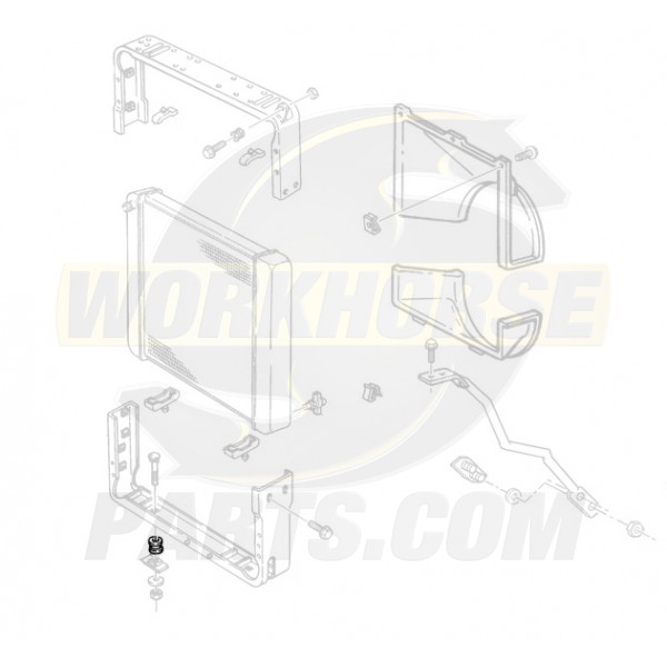 14044083  -  Insulator Asm - Radiator Lower Mounting Bracket