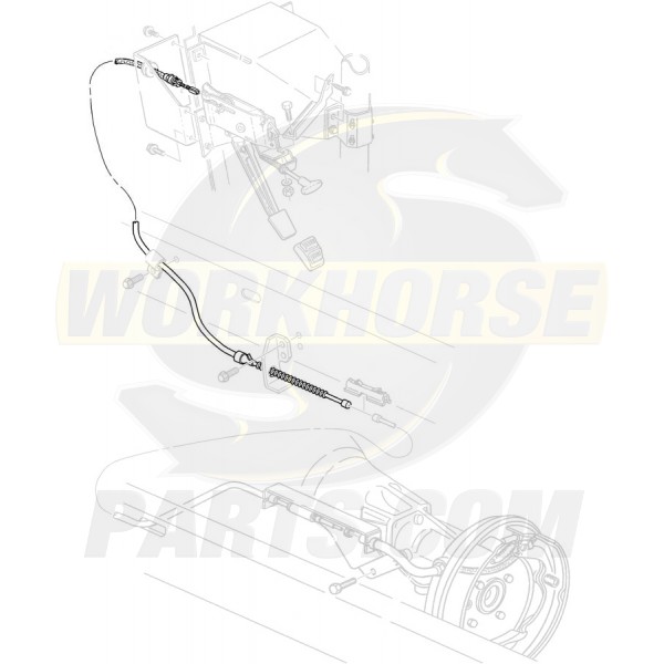 15704057  -  Cable Asm - Park Brake Front (109.8")