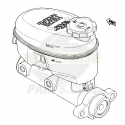 W0007678  -  Master Cylinder Asm - Brake (52mm Calipers - JM3 Brake Code)