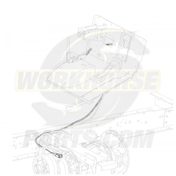 W0011046  -  Cable Asm - Park Brake Front (112" Long)