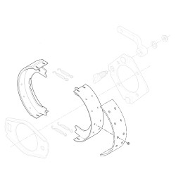 W8000143  -  Prop Shaft Park Brake Shoe Kit
