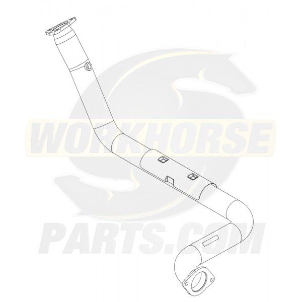 W0012759  -  Pipe Asm - Exhaust Manifold Right Hand