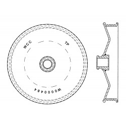 W0000484  -  Power Steering Pump Pulley Asm