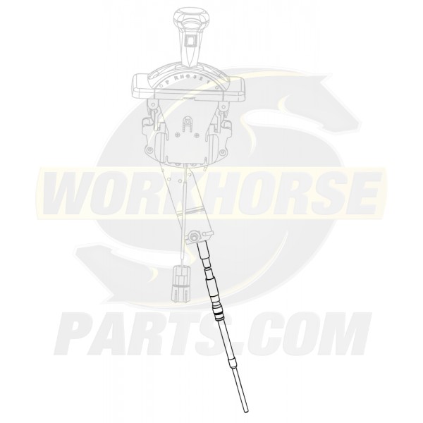 W8004237  -  Cable - Automatic Transmission Shift Control Overall length 88.5 Inches (Remote Shift - 8W2)