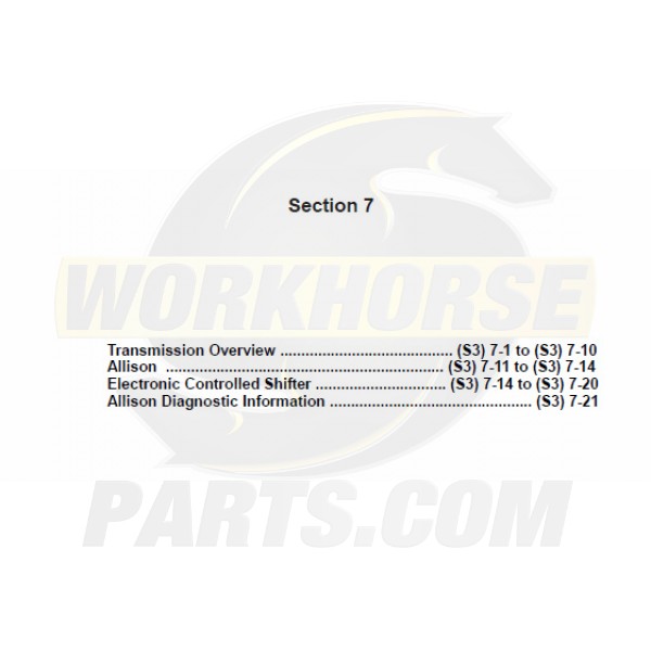 2004-2005 Workhorse Transmission Service Manual Download