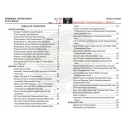 2007-2009 Workhorse W-Series Allison Transmission Service Manual Download