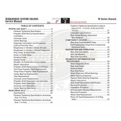 2007-2009 Workhorse W-Series Driveline & Axle Service Manual Download