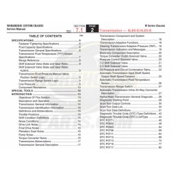 2007-2009 Workhorse W-Series Hydra-Matic (4L80-E & 4L85-E) Transmission Service Manual Download