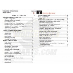 2007-2008 Workhorse R26 UFO Steering Service Manual Download