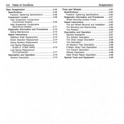 1998 Chevrolet P Series Suspension and Rear Axle/Driveline Service Manual Download