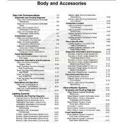 1999-2003 Workhorse Body & Accessories Service Manual Download