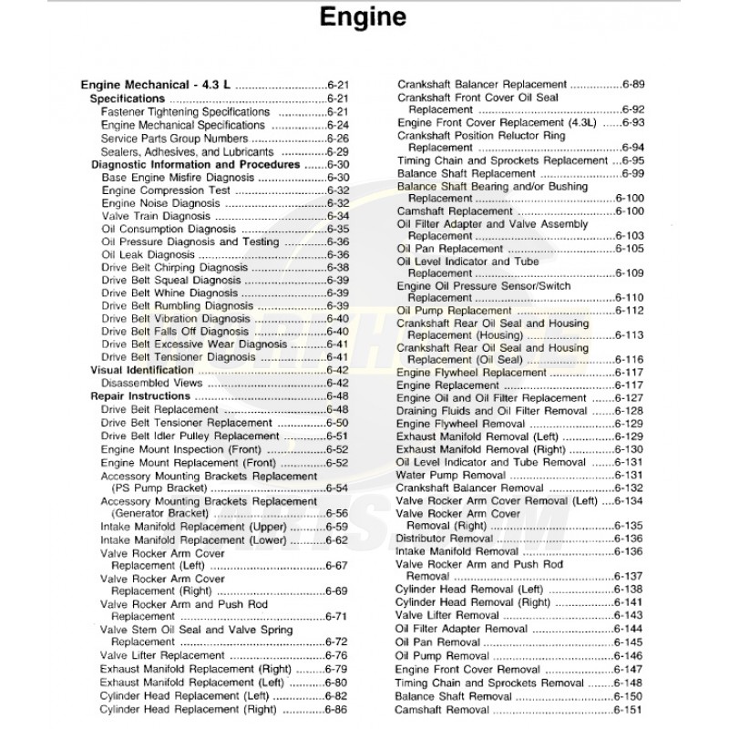 19992003 Workhorse Engines Service Manual Download Workhorse Parts