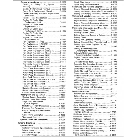 1999-2003 Workhorse Engines Service Manual Download