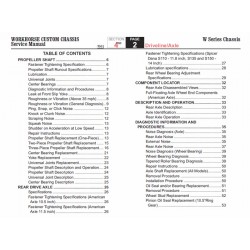 2007-2009 Workhorse W-Series Driveline & Axle Service Manual Download