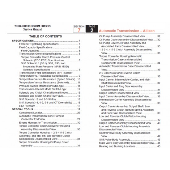2007-2008 Workhorse R26 UFO Allison Transmission Service Manual Download 2007-2008 Workhorse R26 UFO Allison Transmission Service Manual Download