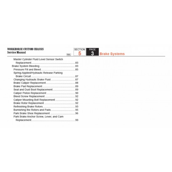 2007-2008 Workhorse R26 UFO Brakes Service Manual Download 2007-2008 Workhorse R26 UFO Brakes Service Manual Download