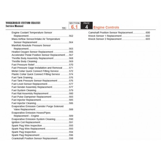 2007-2008 Workhorse R26 UFO Engine Controls Service Manual Download 2007-2008 Workhorse R26 UFO Engine Controls Service Manual Download