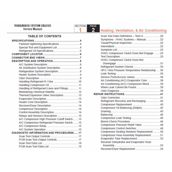 2007-2008 Workhorse R26 UFO HVAC Service Manual Download