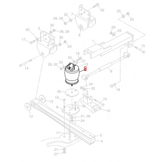 W8838473  -  Freightliner XC Front Air Bag
