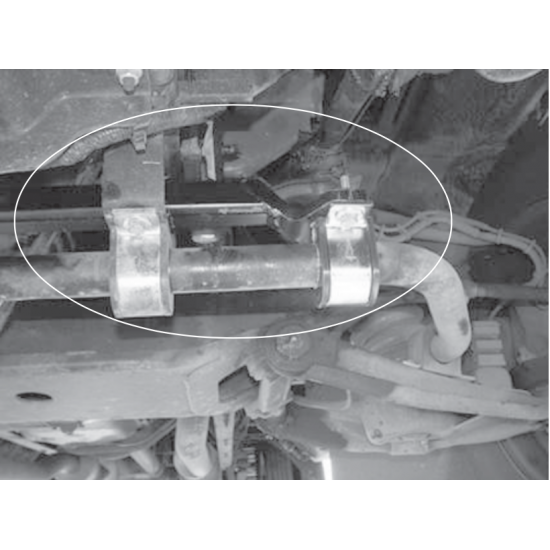 Roadmaster Heavy Duty Front Sway Bar Spreader-Brace Stiffener Kit for Workhorse P32  Class A Motorhome with WideTrack IFS (Part Number 1109-200)