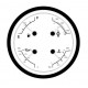 104561S - Round Actia Slave Gauge Instrument Cluster Repair Service