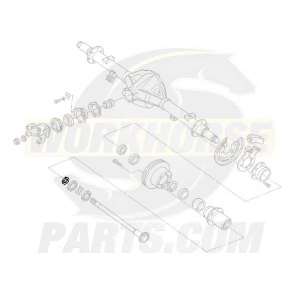 00473628  -  Retainer - Rear Wheel Bearing Washer 