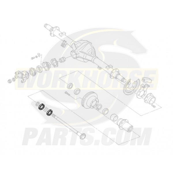 00473636  -  Nut - Rear Axle