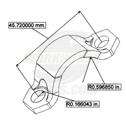 14046907  -  Rear Driveline U-joint Strap