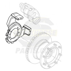 W8000371  -  Torque Plate Mount - Front Brake Caliper, ZOH-T, RH