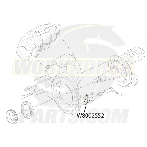 W8002552  - Bracket - ABS Speed Sensor