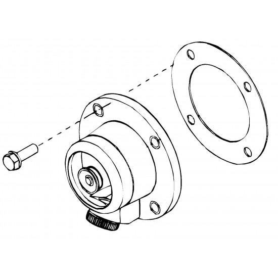 W8831358  -  Front Axle Hub Cap Asm (Includes Center Plug, Gasket & Mounting Screws)