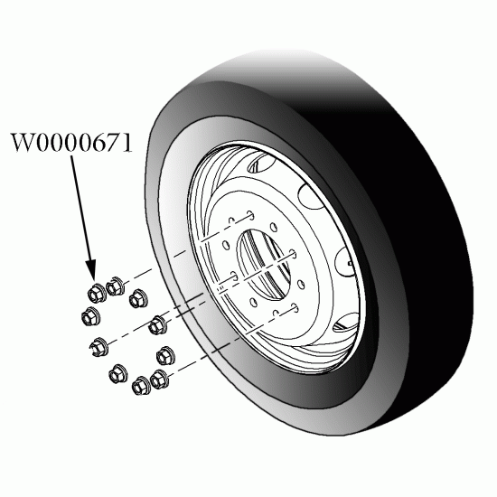W0000671 - W-series Lug Nut
