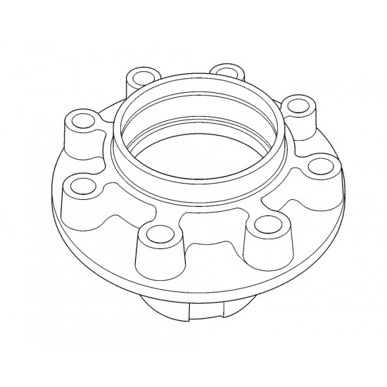 W8833116  -  Hub - Rear Wheel (JB8 - Rear Drum Brakes)