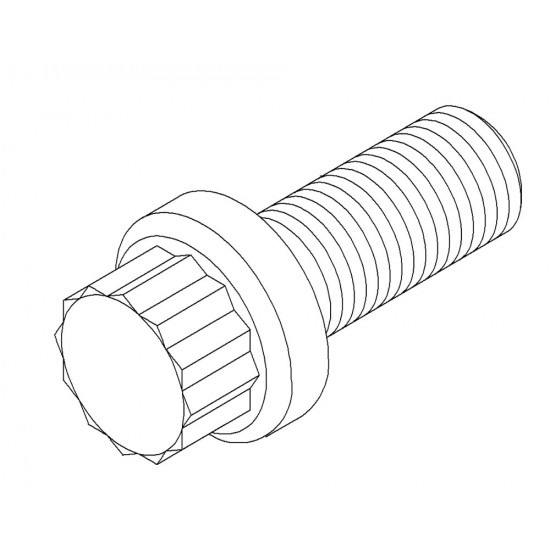 00458300  -  Bolt - Rear Driveline U-joint Strap (5/16-24 x .75) 00458300  -  Bolt - Rear Driveline U-joint Strap (5/16-24 x .75)