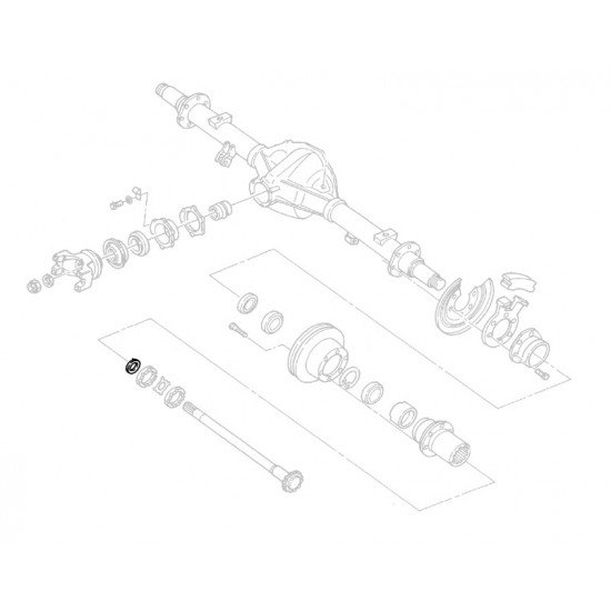 00473628  -  Retainer - Rear Wheel Bearing Washer  00473628  -  Retainer - Rear Wheel Bearing Washer