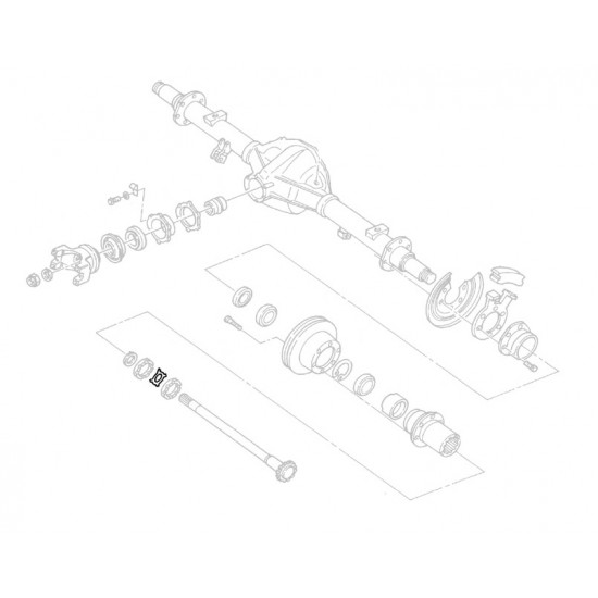 00473629  -  Lock - Rear Wheel Bearing Adjusting Nut  00473629  -  Lock - Rear Wheel Bearing Adjusting Nut