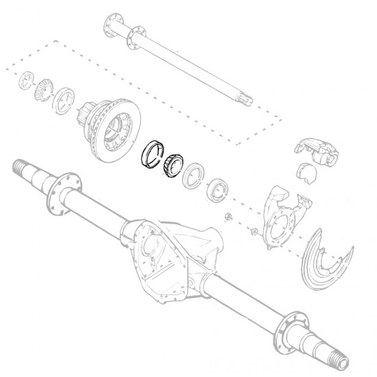 W8833252  -  Bearing Set - Rear Wheel Inner (JF9 - 4 Wheel Disc) W8833252  -  Bearing Set - Rear Wheel Inner (JF9 - 4 Wheel Disc)