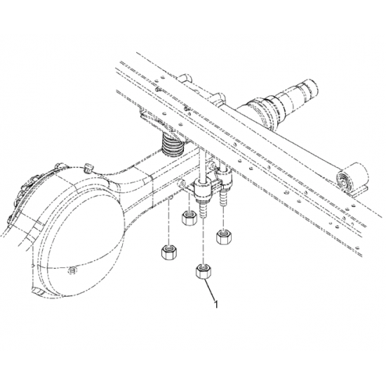144424H  -  Nut - U-Bolt (3/4"-16 UNF 2B) 