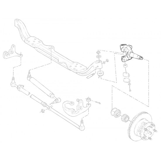 W0000559  -  Knuckle W/ Spindle Asm - LH & RH (Forged & Machined Only)