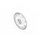 W0007494BLK  - Wheel - Front or Rear - 19.5 x 6.0, BC 8.75, Offset 5.0, 10 Hole, Black