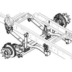 W0008278  -  Axle Asm - Front (9500 Lbs)(i-beam)(70mm Quadraulic)