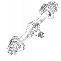 W0010118  -  Axle Asm - Rear (5.13 Ratio) (Dana S130)