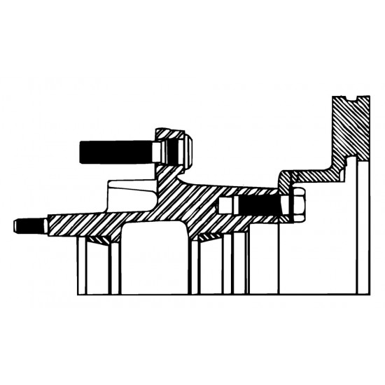 W8007407  -  Hub - Rear Wheel (No Studs)