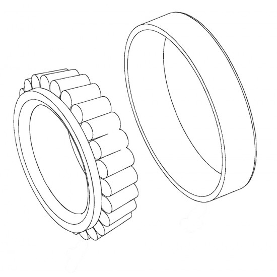 W8831435  -  Inner Rear Wheel Bearing Asm (JB8 - Disc/Drum)