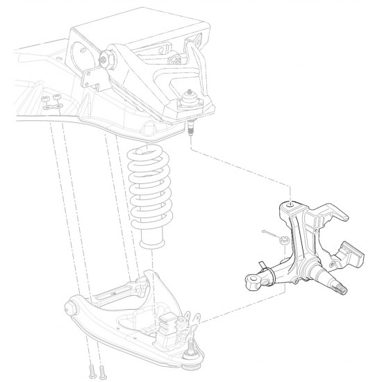 15993335 - Left Hand Knuckle & Spindle Asm (P32)