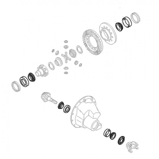 12376134  -  Kit - Pinion and Differential Bearings and Pinion Oil Seal 