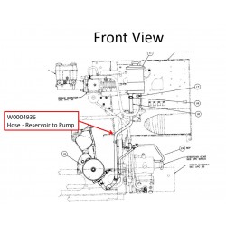 W0004936  -  Hose Asm - Reservoir To Pump
