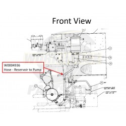 W0004940 - Hose Asm - Power Steering Booster Inlet - Workhorse Parts