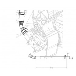 W0010748  -  Hose Asm - Power Steering Pump Inlet (Pump to Fluid Cooler Outlet Hose)