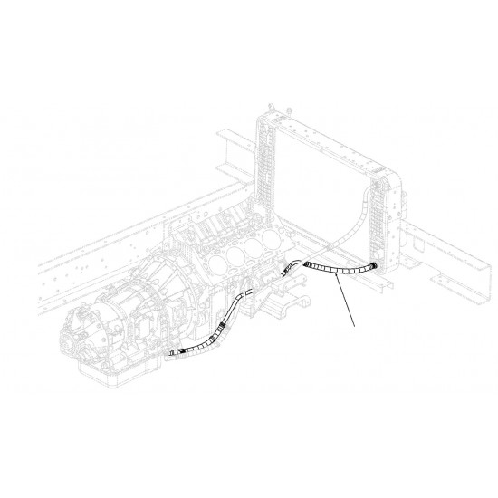 W8830689  -  Hose Asm - Transmission Oil Cooler (Transmission Outlet, Cooler Inlet)